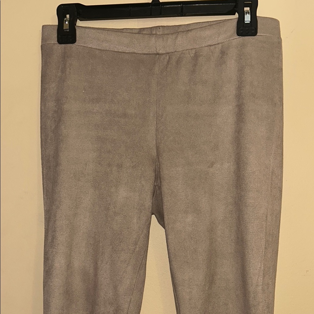 Faux Seude leggings- beige